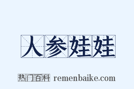 人参娃娃是什么意思的图片